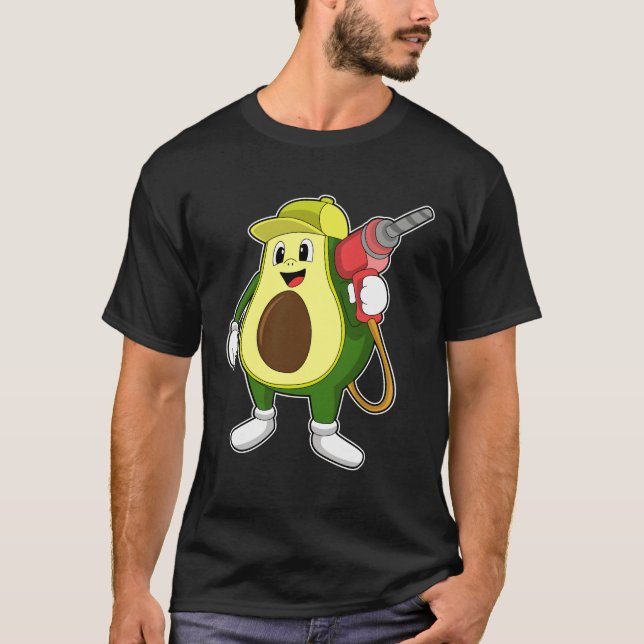 Avocado as Craftsman with Drill T-Shirt (Front)