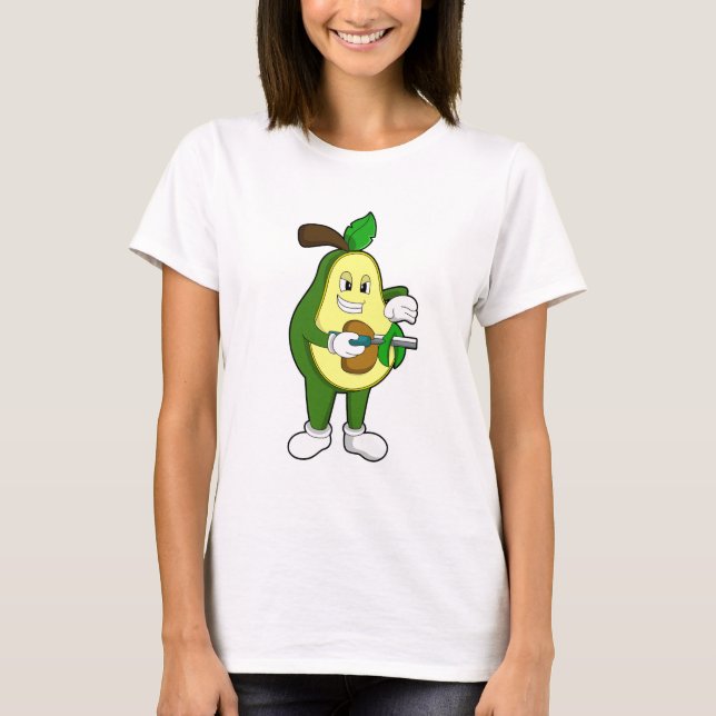 Avocado as Hairdresser with Razor T-Shirt (Front)