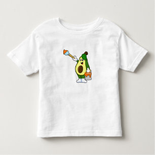 Avocado as Painter with Paint brush Toddler T-Shirt