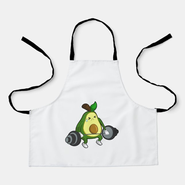 Avocado at Fitness with Barbell Apron (Front)
