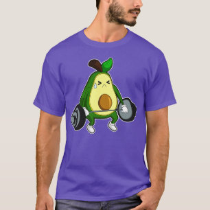 Avocado at Fitness with Barbell T-Shirt