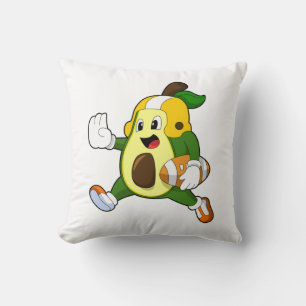 Avocado at Football Sports Cushion