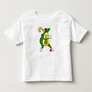 Avocado at Hockey with Hockey bat Toddler T-Shirt