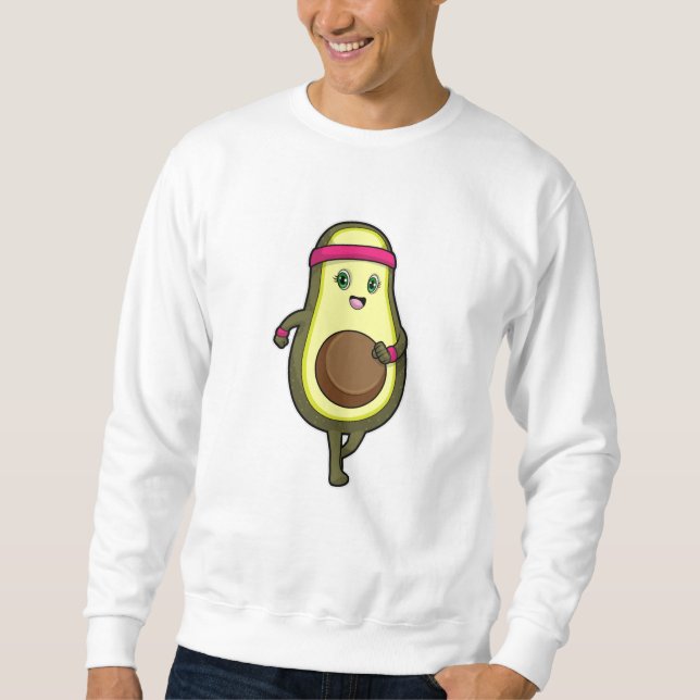 Avocado at Jogging with Headband Sweatshirt (Front)