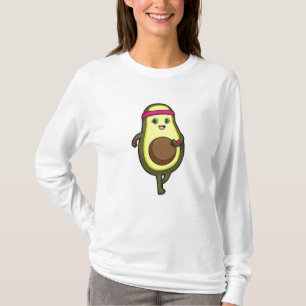 Avocado at Jogging with Headband T-Shirt
