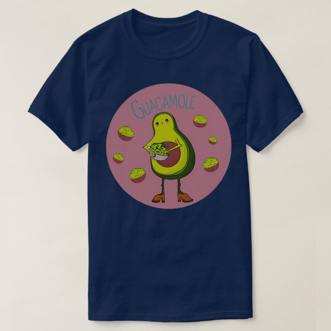 Avocado Avocado Guacamole Avocado making guacamole T-Shirt (Design Front)