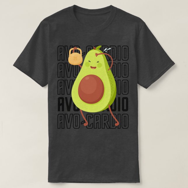 Avocado AvoCardio T-Shirt (Design Front)