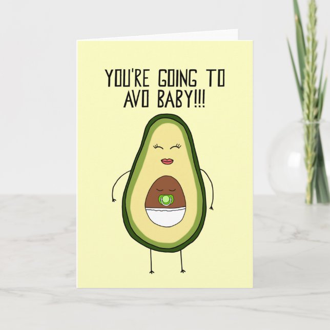 Avocado Baby Card (Front)