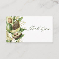 Avocado Baby Shower Thank You Card