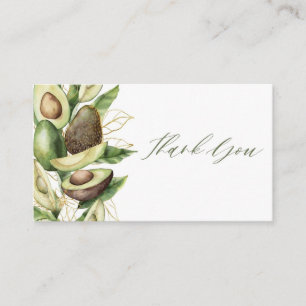 Avocado Baby Shower Thank You Card