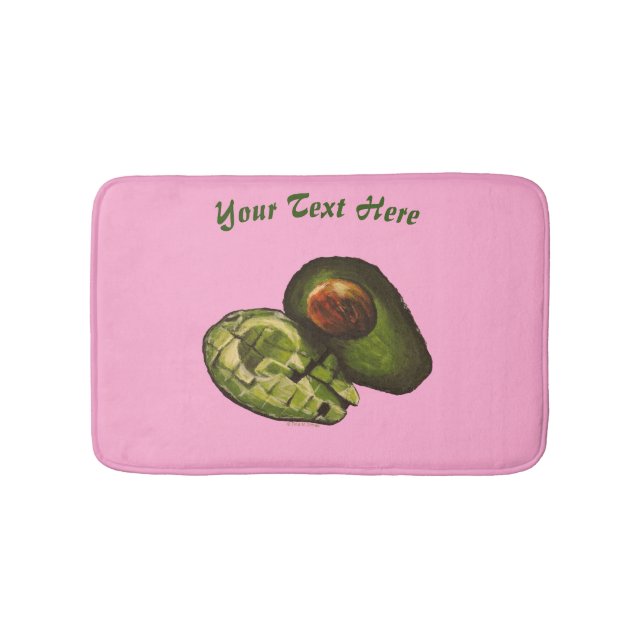 Avocado Bath Mat - Personalisation Option (Front)