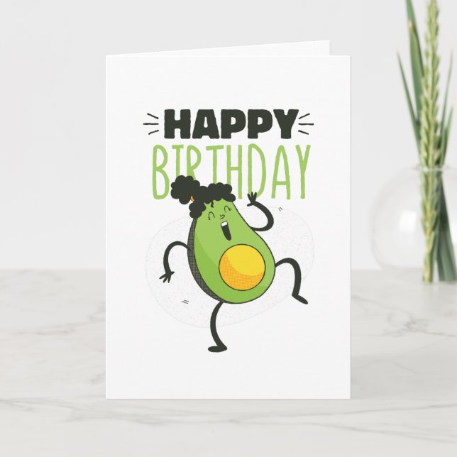 AVOCADO BIRTHDAY CARD (Front)