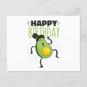 AVOCADO BIRTHDAY POSTCARD