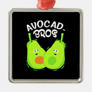 Avocado Brother Metal Ornament