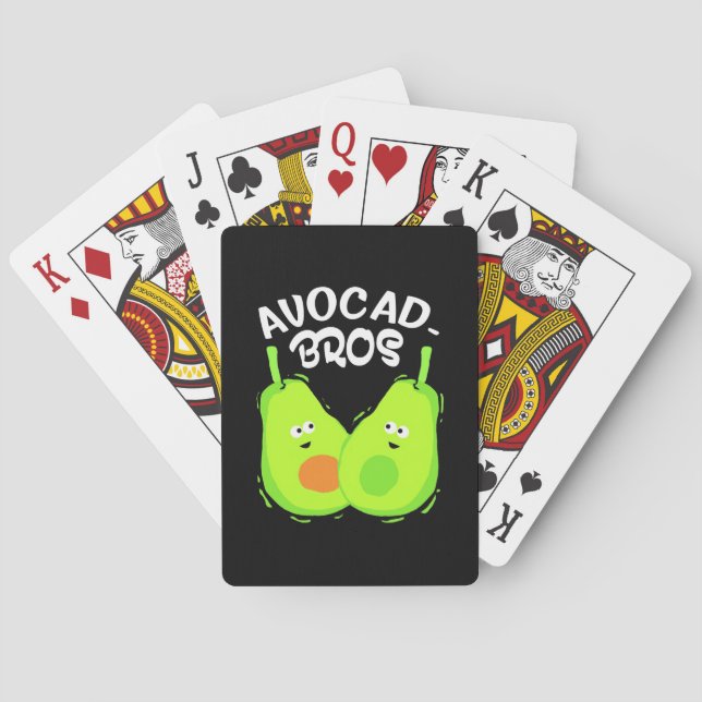 Avocado Brother Playing Cards (Back)