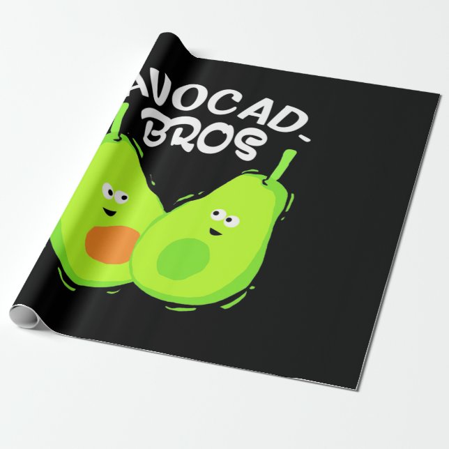 Avocado Brother Wrapping Paper (Unrolled)