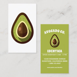 avocado business card
