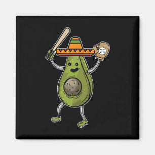 Avocado Bysebyll Cinco De Mayo Funny Avogato Mexic Magnet