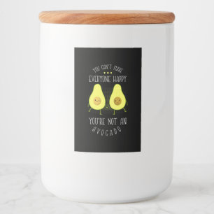 Avocado Can Make Everyone Happy Food Label