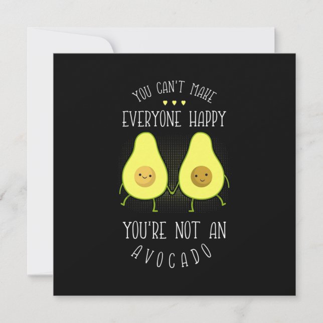 Avocado Can Make Everyone Happy Invitation (Front)