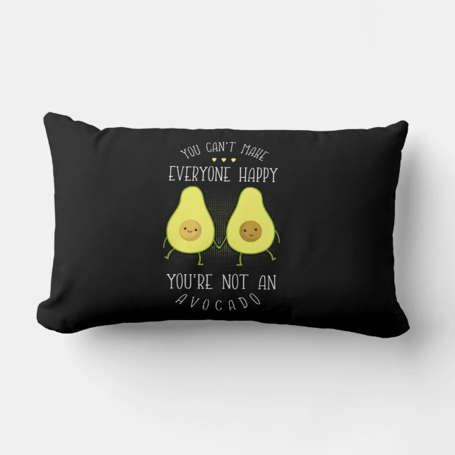 Avocado Can Make Everyone Happy Lumbar Cushion (Front)