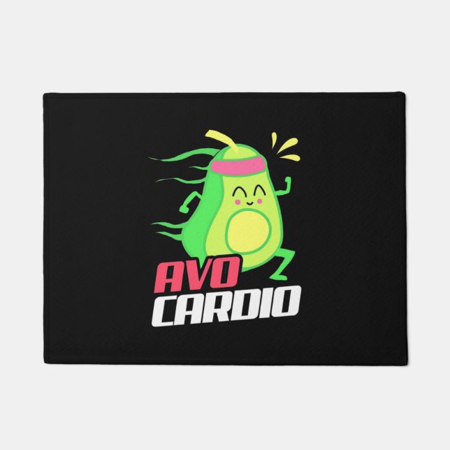 Avocado Cardio Exercise Doormat (Front)