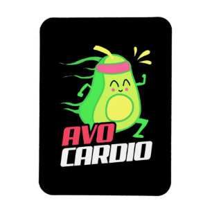 Avocado Cardio Exercise Magnet