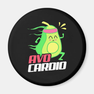 Avocado Cardio Exercise Magnet