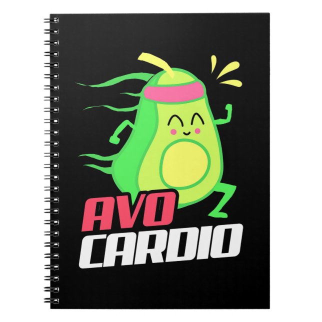 Avocado Cardio Exercise Notebook (Front)