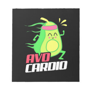 Avocado Cardio Exercise Notepad
