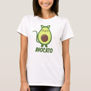 Avocado Cat Funny Food Kitten Avocato T-Shirt