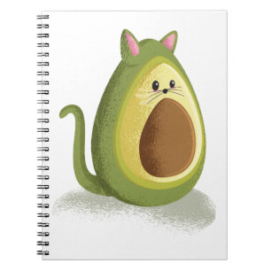 Avocado Cat Notebook