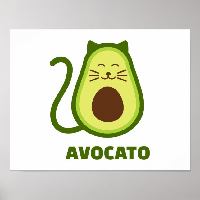 Avocado cat poster (Front)