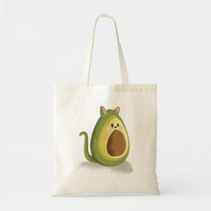 Avocado Cat Tote Bag