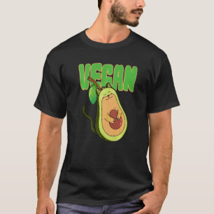 Avocado Cat Vegan Animal Vegetarian T-Shirt