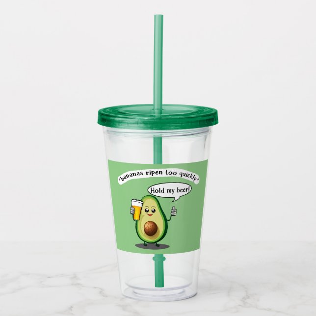 Avocado Challenge  Acrylic Tumbler (Front)