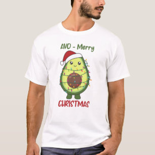 Avocado Christmas Lights Funny Avocados T-Shirt
