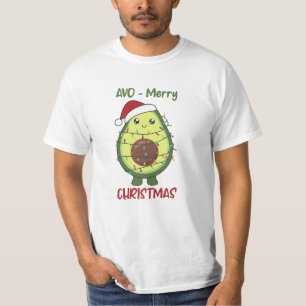 Avocado Christmas Lights Funny Avocados T-Shirt