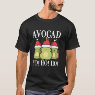 Avocado Christmas Vegan Santa Claus Guacamole Low T-Shirt