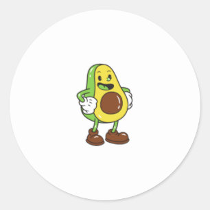 Avocado Classic Round Sticker