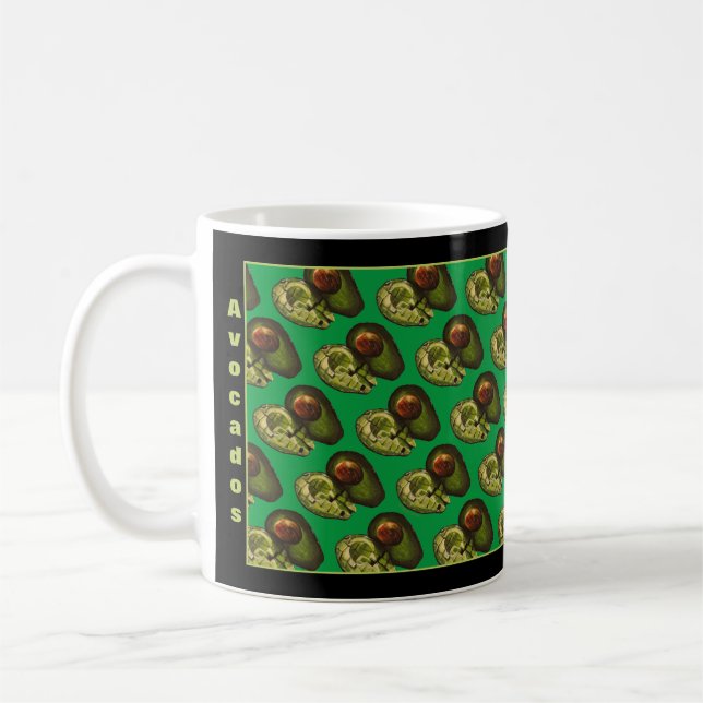 Avocado Coffee Mug - Optional Personalisation (Left)