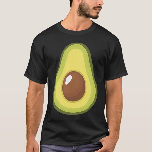 Avocado Costume  Lazy Costume Avocado T-Shirt (Front)