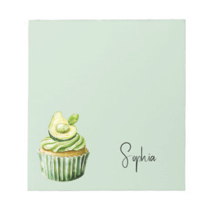 Avocado Cupcake Notepad