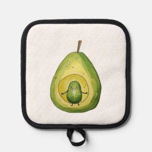 Avocado, cute baby avocado design pot holder