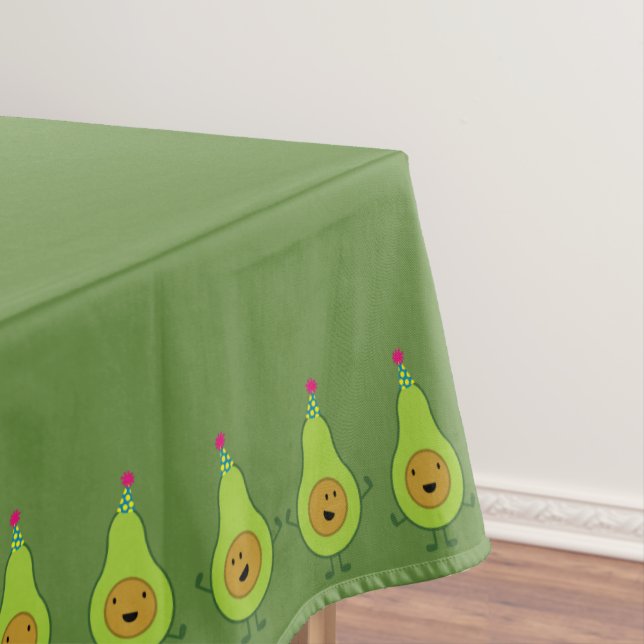 Avocado Cute First Birthday Table Cloth (In Situ)