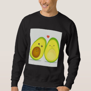 avocado cute pattern ilustration sweatshirt
