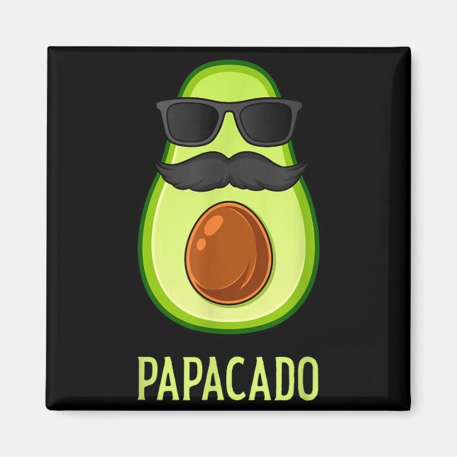Avocado Dad Papacado Funny Daddy Father Avocado  Magnet (Front)