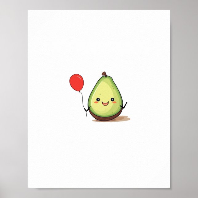 Avocado design, avocado theme poster (Front)