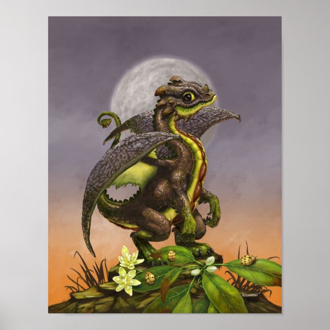 Avocado Dragon 11x14 (4x6 and up) Poster (Front)