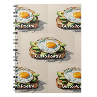Avocado & Egg Toast Gusto Poetry Notebook